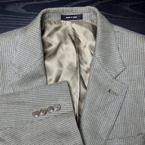 Chaps‎ Mens 44L Silk Tan Long Sleeve Blazer